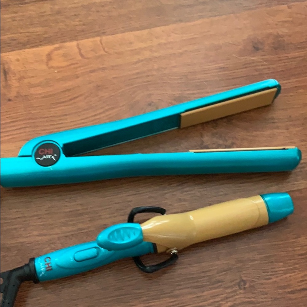 Chi Air Expert 1” Flat Iron and Mini Curling Iron
